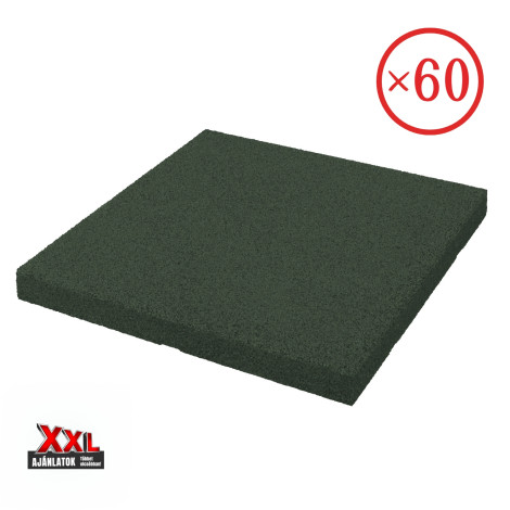 XXL ReFlex Playzone50 gumilap csomag, 5x50x50 cm, zöld  – 60 db / 15 m²