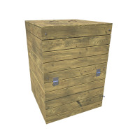 Fa komposztáló 400 liter – 67 × 69,5 × 94 cm