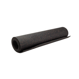 ReFlex fitness gumilemez, fekete/vörös - 10 mm vastag, 1 x 5 m tekercs