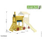 Jungle Gym Train kerti játszótér modul ajándék vágással