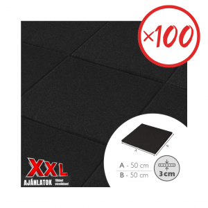 XXL Gumilap 50X50 3 cm - fekete színben (100db)