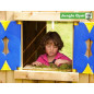 Jungle Gym Playhouse kerti játszótér modul 145 cm ajándék vágással