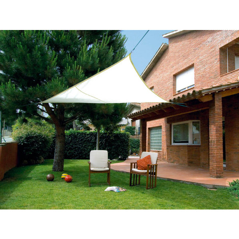 Sunnet Kit Poliester napvitorla 3,6 x 3,6 x 3,6 m - háromszög, bézs