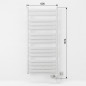 Adax Wave törölközőszárító 60×160 cm, 750 W, fehér