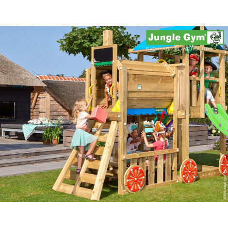 Jungle Gym Train kerti játszótér modul ajándék vágással