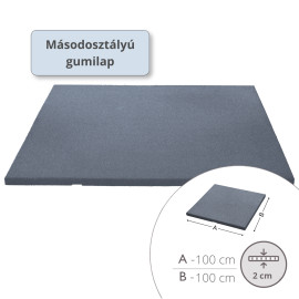 MÁSODOSZTÁLYÚ ReFlex Gym Pro20 gumilap - 2x100x100 cm, szürke