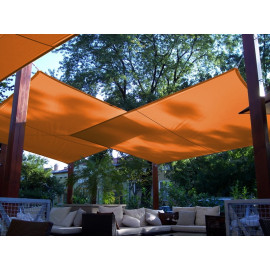 Napvitorla - Háromszög 3,6 x 3,6 x 5,1 m PRÉMIUM, narancs