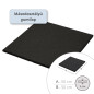 MÁSODOSZTÁLYÚ - ReFlex Gym Pro30 gumilap - 3x50x50 cm fekete