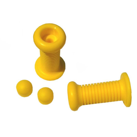 Közterületi rugós játék kapaszkodó, 9 cm - 1 pár, sárga szín