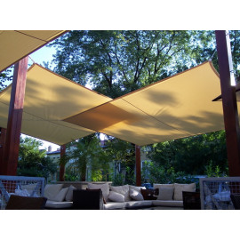 Napvitorla - Háromszög 3,6 x 3,6 x 5,1 m PRÉMIUM, homok