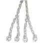 Közterületi - Hintához láncszett 6mm x 2,5m, horganyzott Curve laphintához