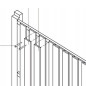 Kocsibeálló oldalfal elem 200 × 200 cm