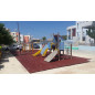 ReFlex Playzone70 esésvédő gumilap - 7x50x50 cm vörös